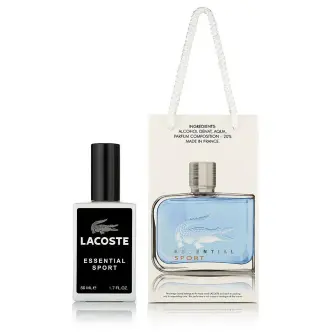 Парфумована вода Чоловіча Подарунок Lacoste Essential Sport Лакост Необхідний спорт сумочка 50мл