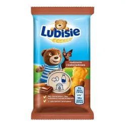Товар Дитяче міні печиво без барвників Ведмедик Барні Lubisie Nadzienie szekoladowe Любісіе Бісквітне з Шоколадною начинкою 30г