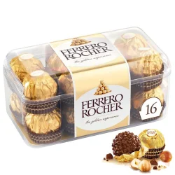 Товар Цукерки Ferrero Rocher Ферреро Роше 16шт шоколадні з фундуком Пластиковий Бокс 200г