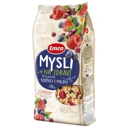 Товар Мюслі Emco з чорницею і малиною 750г