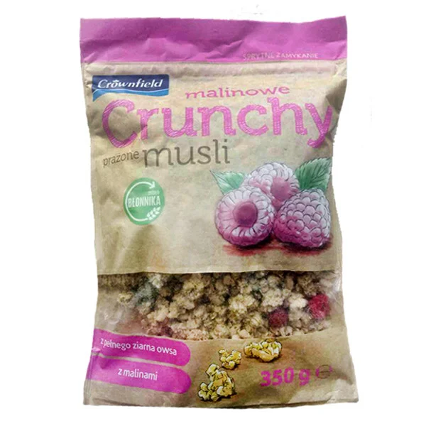 Мюслі кранчі Crownfield малинові crownfield crunchy musli malinowe 350 г.