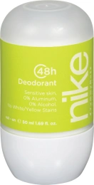 Дезодорант Шариковий Nike Woman Yummy Musk 48H Deodorant Sensitive Roll‑On Найк Солодкий мускус без алюмінію Рол-Он Сенсітів 50мл