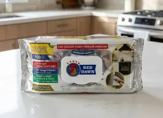 Універсальні Серветки для прибирання Red Dawn Cok Amacli Yuzey Multi purpose surface РедДавн з клапаном антижир Вологі Лимон 100шт
