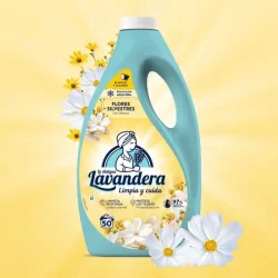 Товар Гель для прання Універсальний Lavandera Flores Silvestres Limpia y cuida Лавандера Польові квіти догляд та очищення 50прань 2500мл