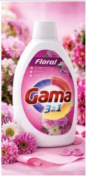 Товар Гель для прання Флорал Gama 3in1 Floral Color&White Washing Gel Гама для Білої та Кольорової білизни 100прань Каністра 4500мл