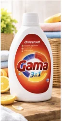 Товар Гель для прання Універсальний Gama 3in1 Universal Washing Gel Гама для всіх типів білизни 100прань Каністра 4500мл