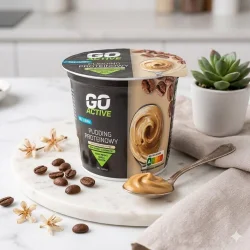 Товар Пудинг Протеїновий без цукру Go Active Pudding Caffe Latte Гоу Актів енергетичний Білок 20г смак кави Латте Стакан 200г