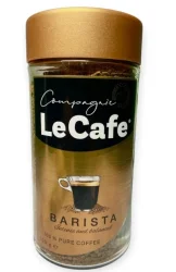 Товар Кава розчинна LeCafe Barista Intense&Balanced 100% Pure Coffee Лекафе Баріста Гранули Склобанка 200г