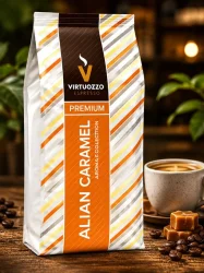 Товар Кава зернова ароматизована Virtuozzo Espresso Premium Aroma Collection Italian Caramel Віртуозо Італійська Карамель 1кг