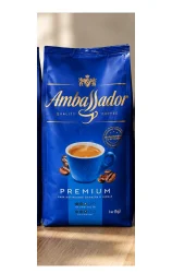 Товар Кава в зернах Ambassador Premium Quality Coffee Амбассадор Преміум Арабіка Пакет 1кг