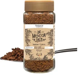Товар Кава розчинна Mocca Jack Obsession Instant coffee 100% pure Brazilian Мокка Джек Обсешн в гранулах Арабіка Скло 200г