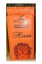 Товар Кава мелена ZFC Horeca Orange Ground Coffee Medium roast Закарпатська фабрика кави ХоРеКа купаж Арабіки 250г