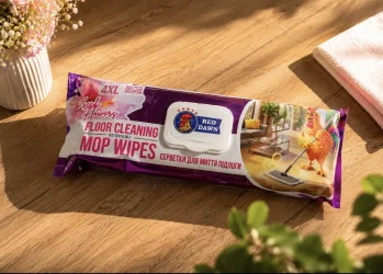 Товар Серветки для прибирання Підлоги Моп систем Red Dawn Floor Cleaning MOP Wipes Fresh Flower 4XL Compatible Ред Давн Свіжі Квіти 50шт