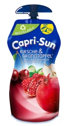Напій з фруктовим соком Дитячий Capri-Sun Kirsche&Granatapfel Капрі Сан Вишня та Гранат Дой-пак з клапаном 330мл