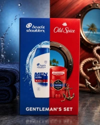Набір Подарунок для Чоловіків H&S Gentleman’s Set Head&Shoulders plus Old Spice Хеден Сет Шампунь і Стік антиперспірант 330мл 50мл