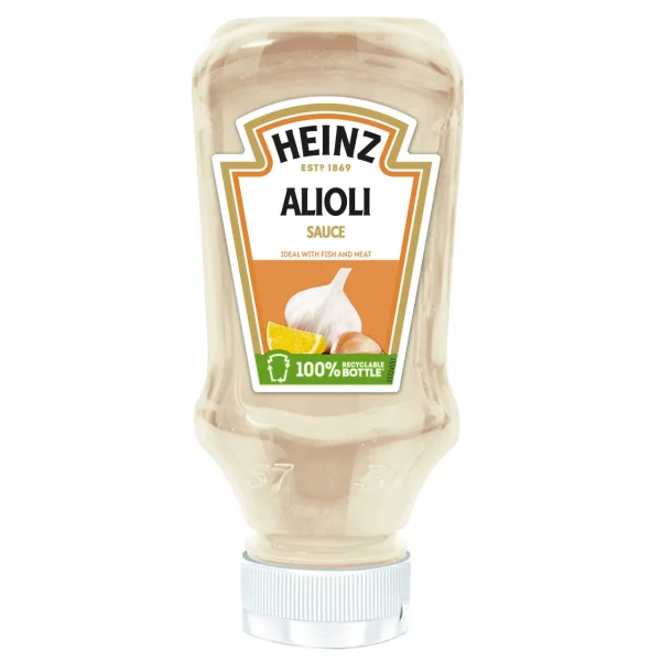 Соус барбекю міні Heinz Alioli Sauce Хейнз Айолі До мяса та салатів Насичений майонез з часником та лимоном 265мл