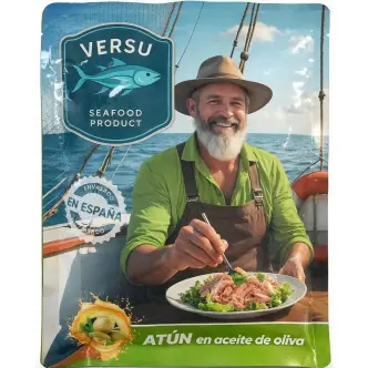 Філе Тунця в оливковій олії Versu Atun en aceite de Oliva Seafood product Версу шматочки фольгований Пакет 500г