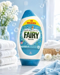 Гель Делікатний Нон-біо для прання Дитячих речей Fairy Non Bio Sensitive Фейрі Сенсітів для чутливої шкіри 45 прань 1485мл
