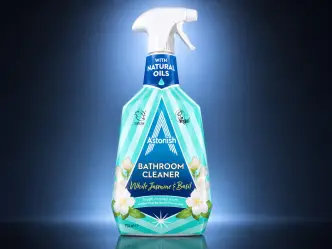 Засіб очистки Ванної Спрей Astonish Bathroom cleaner with natural Oil Астоніш відкладень Мила Води вапняного Нальоту Жасмін 750мл