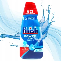 Гель для Посудомийних машин Finish Power Gel All in One 50 Sin Prelavar Фініш без попереднього Замочування 50циклів 1000мл