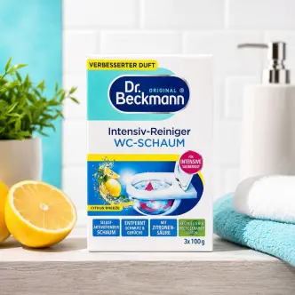Піна Активна для чищення унітазів бруду та вапняних відкладень Dr. Beckmann WC-Reiniger Schaum Intensiv Citrus Бекманн Лимон 3шт