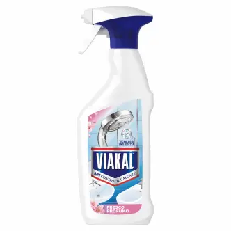 Спрей проти Накипу та мильних відкладень Viakal Contro il Calcare Fresco Profumo Anti-goccia Technology Віакал Свіжий аромат 470мл