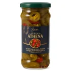 Перець Халапеньо Мікс Athena Aegean Sliced Jalapeno Pepper Атена маринований нарізаний Кільцями Червоний Зелений 370г