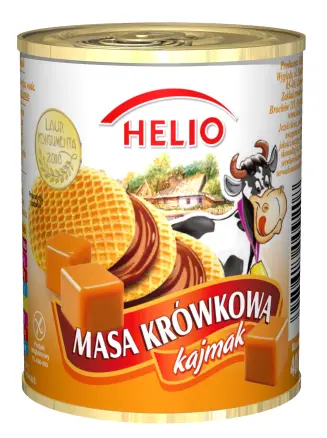 Молоко згущене Карамелізоване Helio Masa Krowkowa Kajmak Premium Геліо Каймак варене незбиране Банка 400г