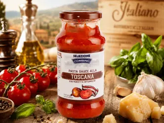 Соус до Пасти Тосканський Combino Selezione pasta Sauce alla Toscana Комбіно до макарон з Копченим Беконом 350г