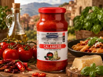 Соус до Пасти Калабрійський Combino Selezione pasta Sauce alla Calabrese Комбіно до макарон з сиром Пекоріно Романо 350г
