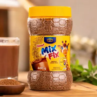 Какао напій Дитячий гранули без Глютену Kruger MixFix Instant Cocoa Drink МіксФікс класичний 7вітамінів Кальцій Банка 400г