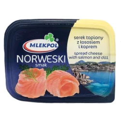 Товар Сир плавлений з лососем і кропом Mlekpol norweski smak 150г