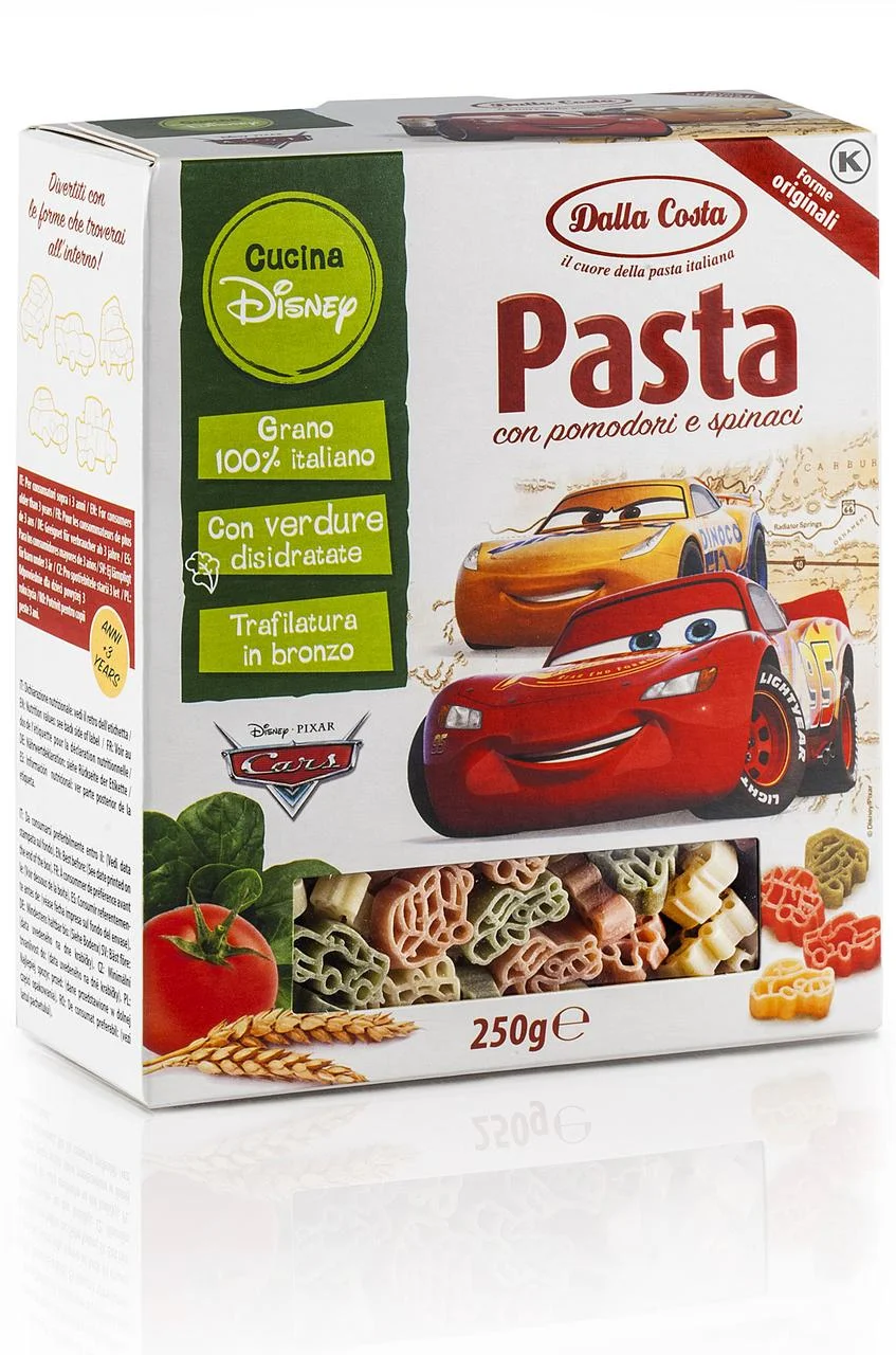 Дитячі макарони Dalla Costa dalla costa серія pasta cars (250 г)