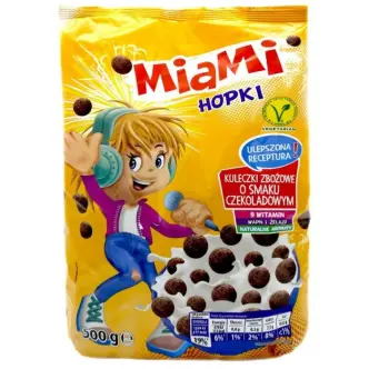 Злакові шоколадні кульки Miami hopki 500г