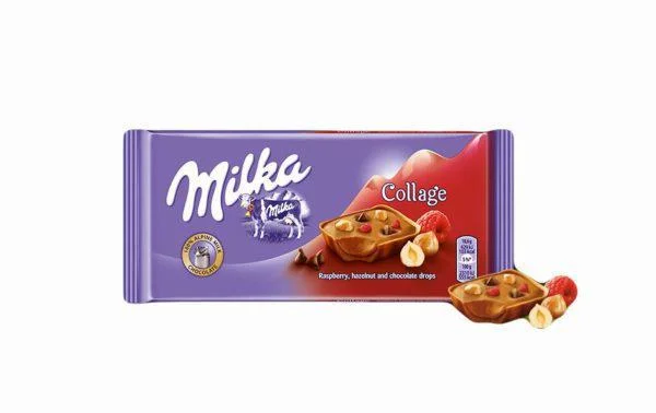 Milka collage малина — лісовий горіх 100 грамів