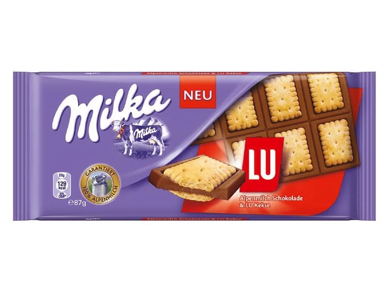 Шоколад milka Milka lu biscuit (з бісквітним печивом) швейцарія 100 г