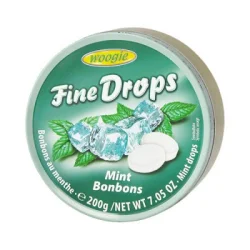 Товар Льодяники Woogie fine drops зі смаком м'яти 200г