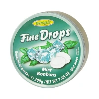 Льодяники Woogie fine drops зі смаком м'яти 200г