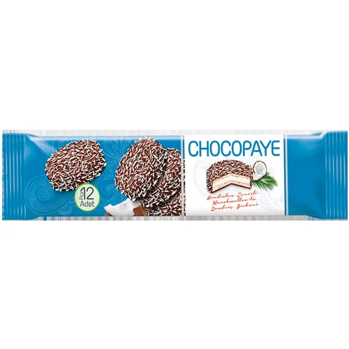 Печиво сендвіч Chocopaye  із шоколадною глазур'ю chocopaye кокос 216 г туреччина