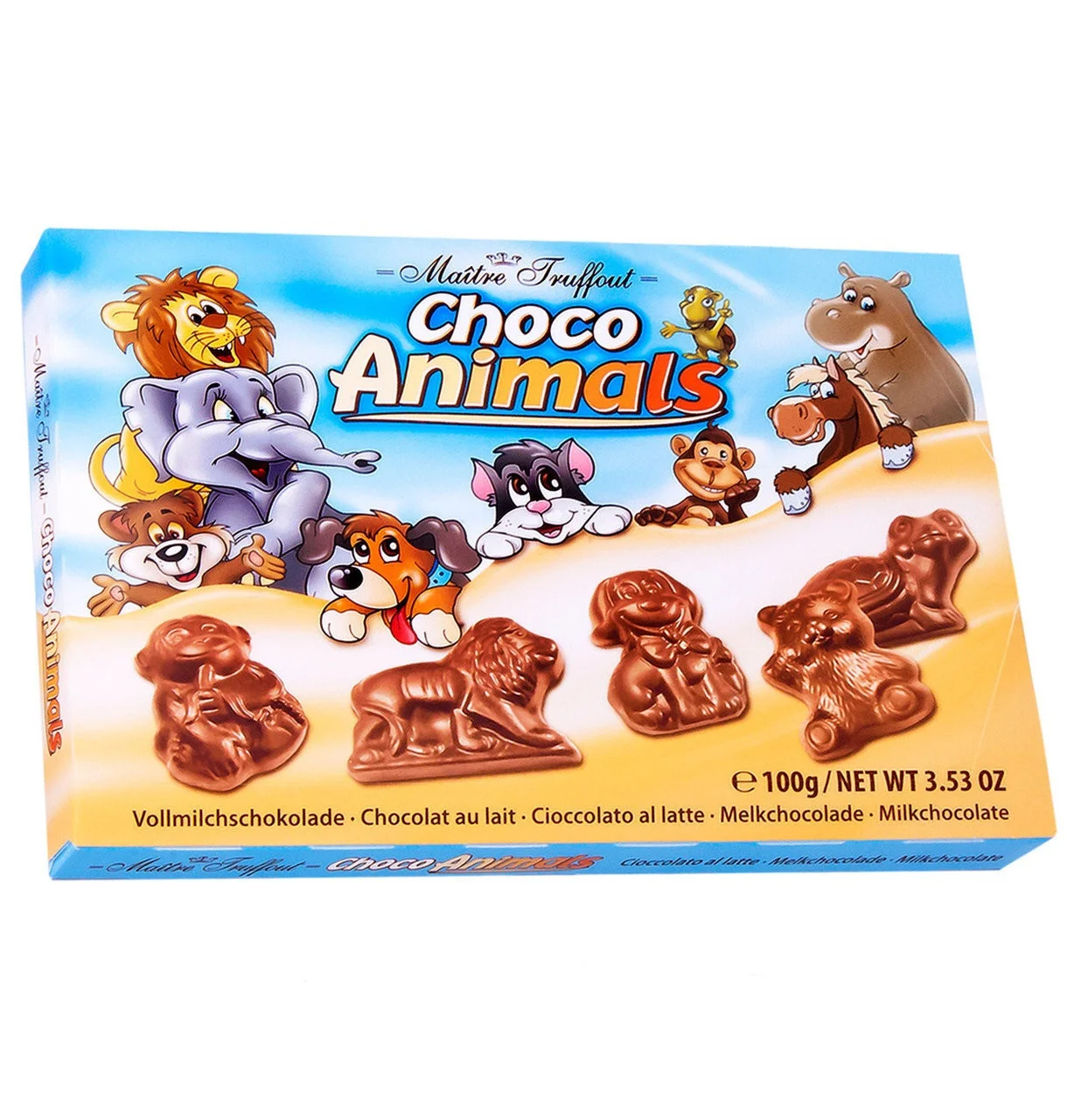 Шоколадні фігурки choco animals 100 г