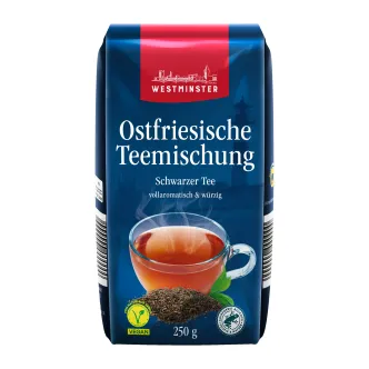 Чай чорний дрібнолистовий Westminster Schwarzer Ostfriesische Teemischung Black Tea з гранулами 250г
