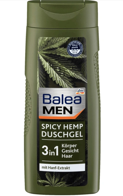 Гель для душу Balea Men 3в1 spicy hemp чоловічий 300мл