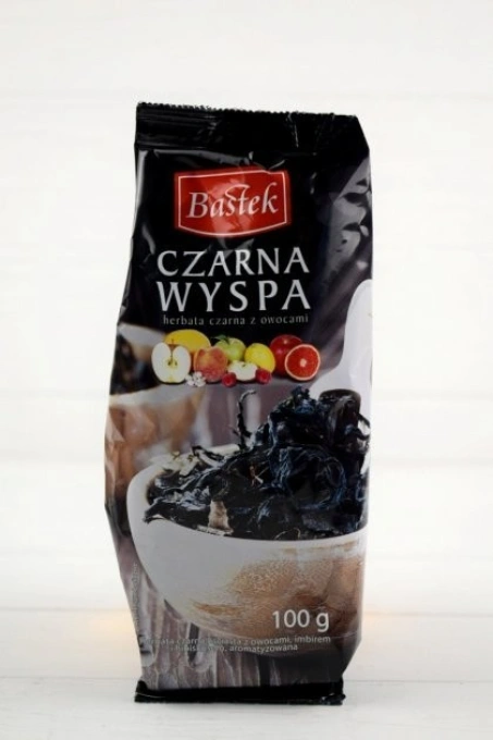 Чай чорний листовий Bastek earl grey island з фруктами та квітами 100г