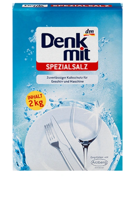 Сіль для посудомийних машин Denkmit spezial salz 2кг