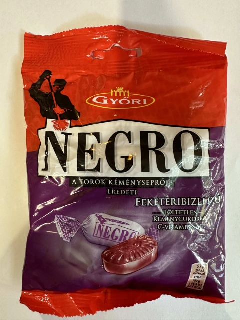 Льодяники Gyori Negro Feketeribizli Негро Чорна смородина 79г