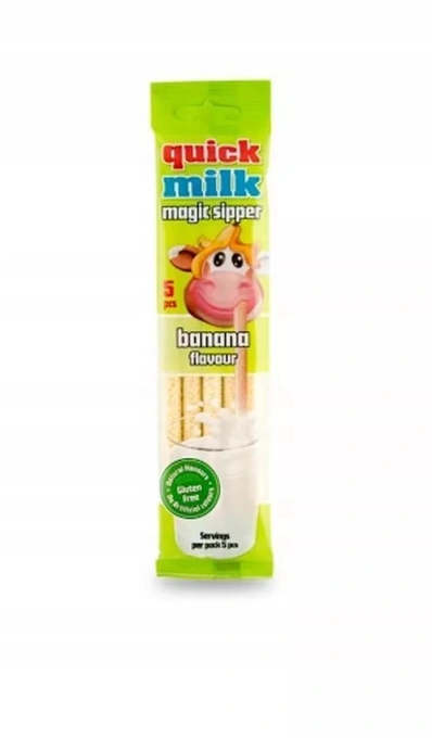 Трубочки для молока Felfoldi Quick Milk з смаком банану 30г