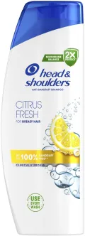 Шампунь проти Лупи Head&Shoulders Anti-Dandruff Shampoo Citrus Fresh Microbiome Хедн Шолдерс для жирного волосся Цитрус 400мл