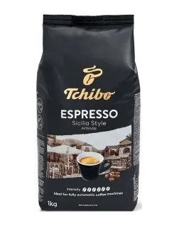 Кава в зернах для Кавомашин Tchibo Espresso Sicilia style ideal Coffee Machines Intense Чібо Сіцилія Еспресо Арабіка Темна 1000г