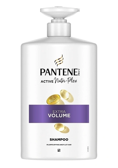 Шампунь для Тонкого Гладкого волосся Лікувальний Pantene Pro-V Active Nutri-Plex Extra Volume 3in1 Пантін Додатковий обєм 1л