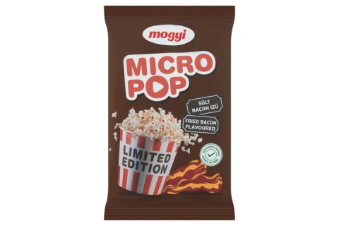 Попкорн для мікрохвильової пічки Mogyi Micro Pop Fried Bacon Flavoured Microwave Popcorn Моді смак Смажений Бекон Сіль 80г